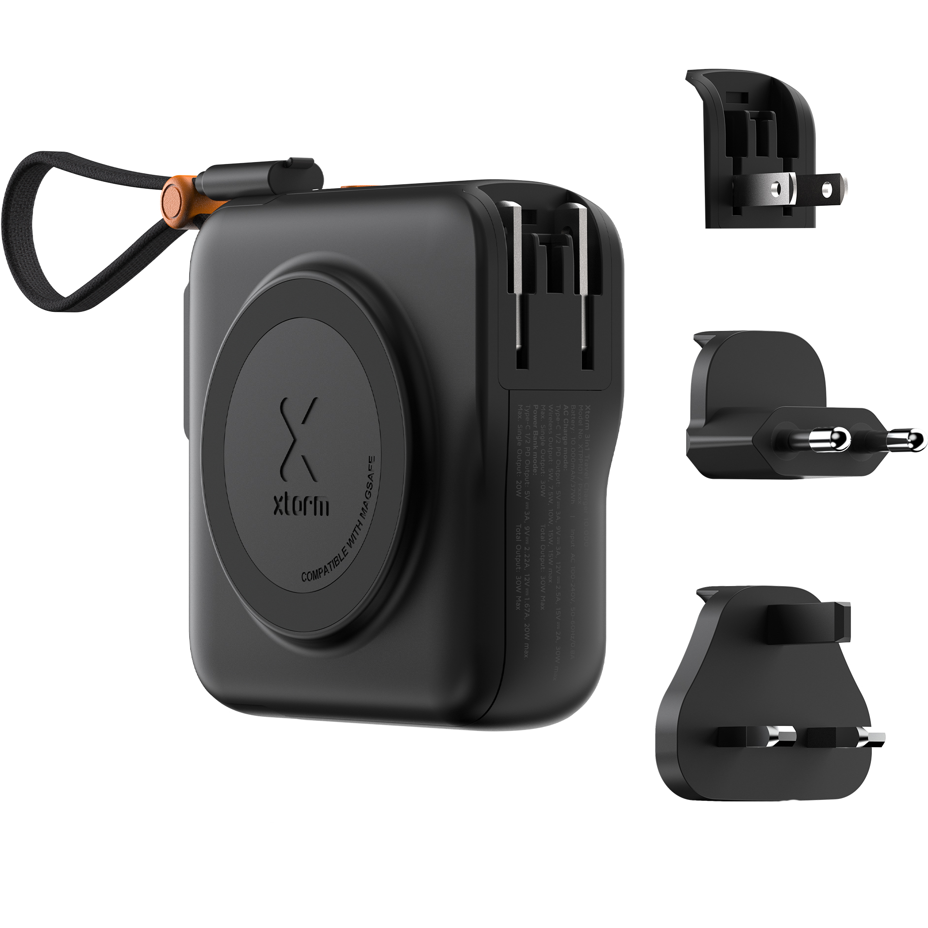 Xtorm Travel Charger, szybkie ładowanie mocna uniwersalna podręczna mobilna podróżna, szara