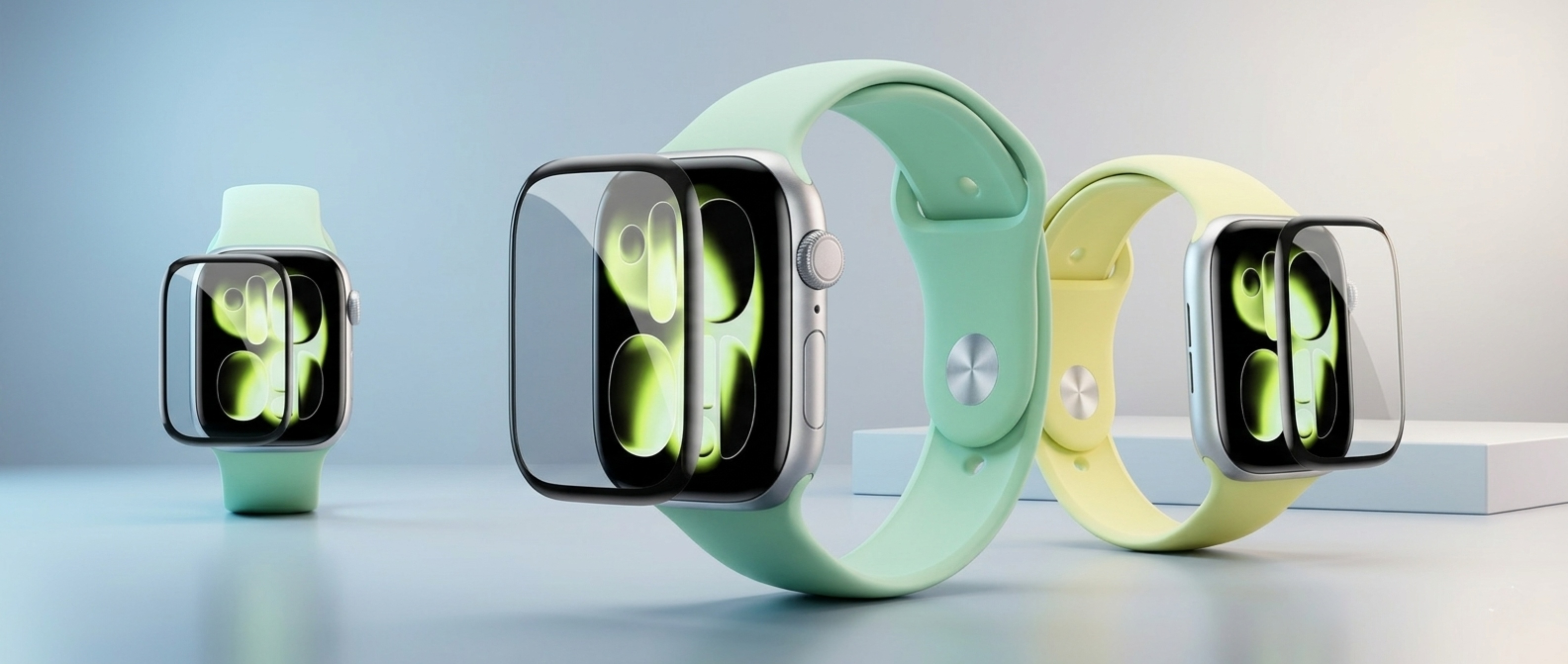 Ceramiczne szkło ochronne YAXO Diamond Armor Glass Full Cover do Apple Watch 46 mm