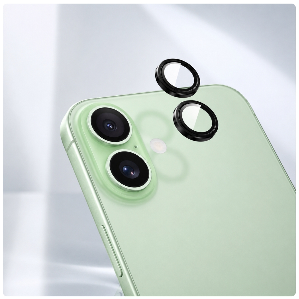 Lieferumfang des YAXO Lens Armor Glass für iPhone 17