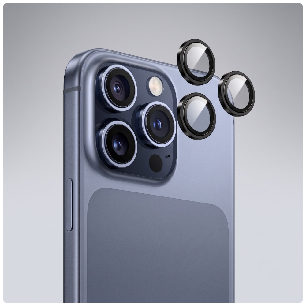 Lieferumfang des YAXO Lens Armor Glass für iPhone 17 Pro / 17 Pro Max