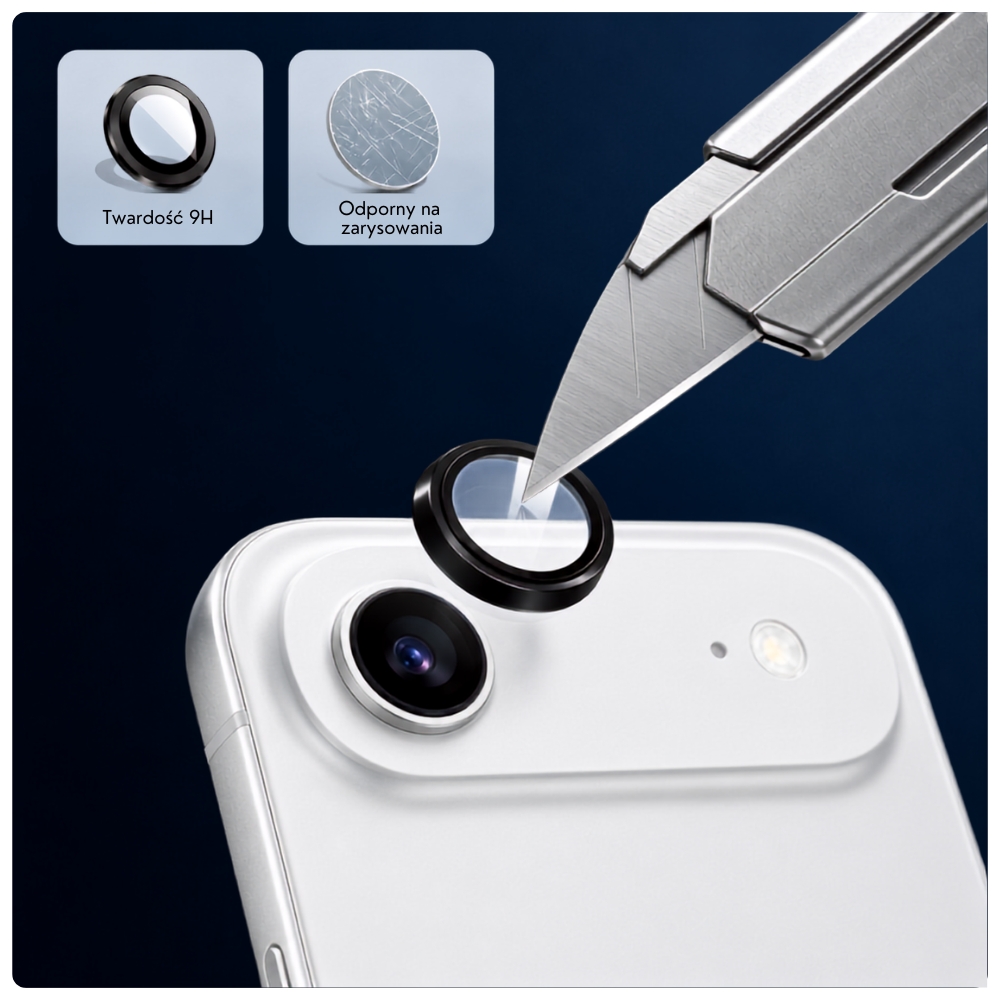 Szkło ochronne YAXO Lens Armor Glass twardość 9H na obiektyw aparatu iPhone Air