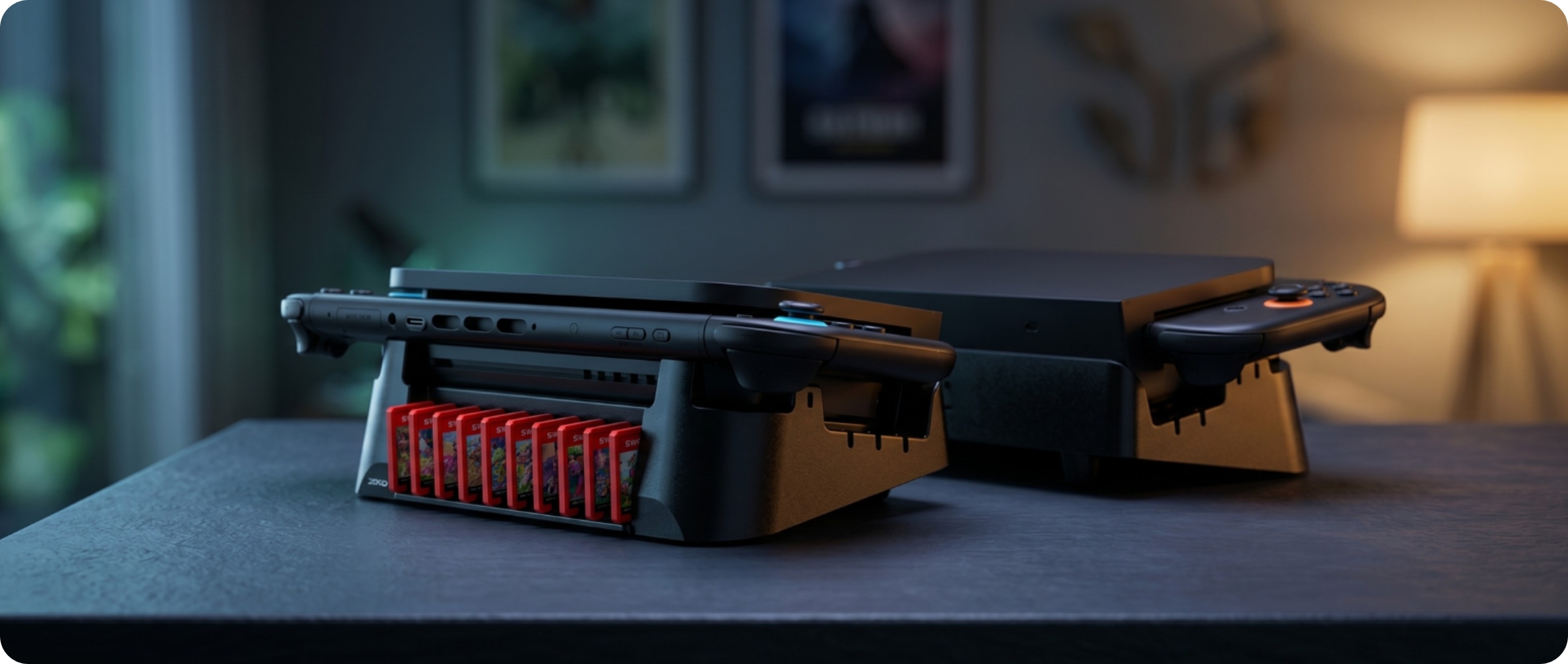 YAXO Mikmak horizontaler Standfuß mit Spiele-Organizer