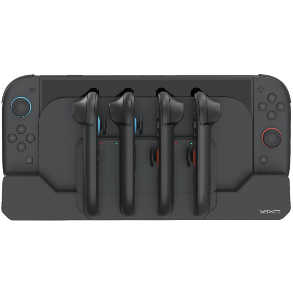 YAXO Power Shock z miejscem na karty gier Nintendo Switch 2 czarna