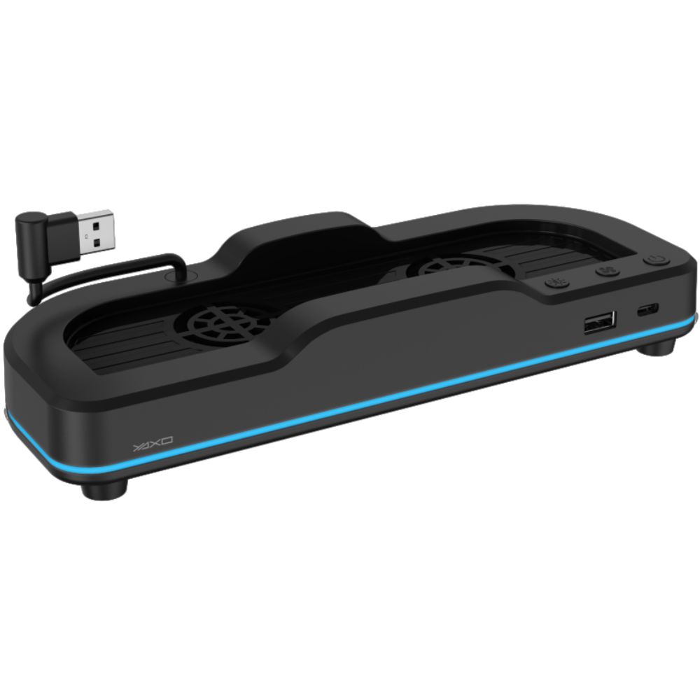 YAXO Steam Cooler Techno Black – chłodząca podstawka z podświetleniem RGB do NS2