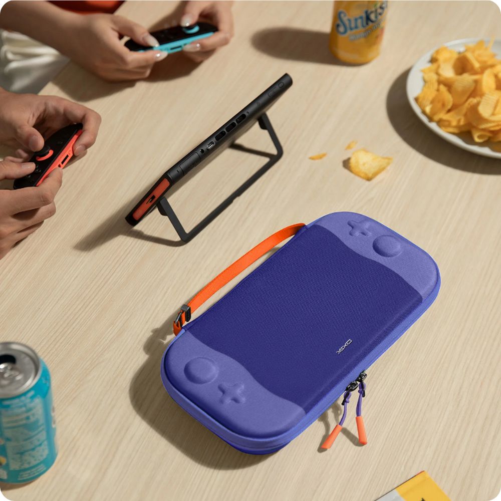 Fioletowe etui YAXO Tahoe Blueberry Purple na konsolę Nintendo Switch 2