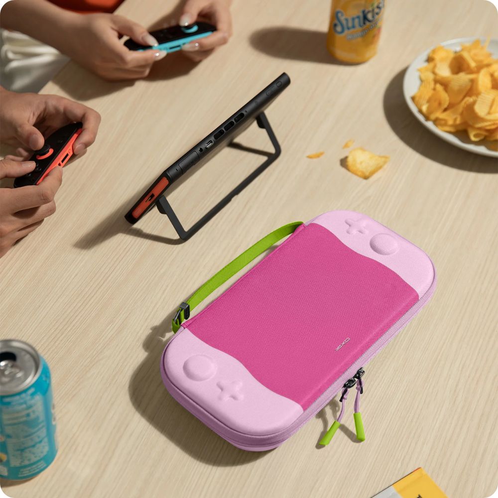Różowe etui YAXO Tahoe na konsolę Nintendo Switch 2