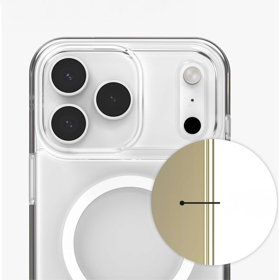 ZAGG Crystal Palace Lite Snap, anti yellowing przejrzyste etui do smartfona, trwałość, przezroczysto-biały