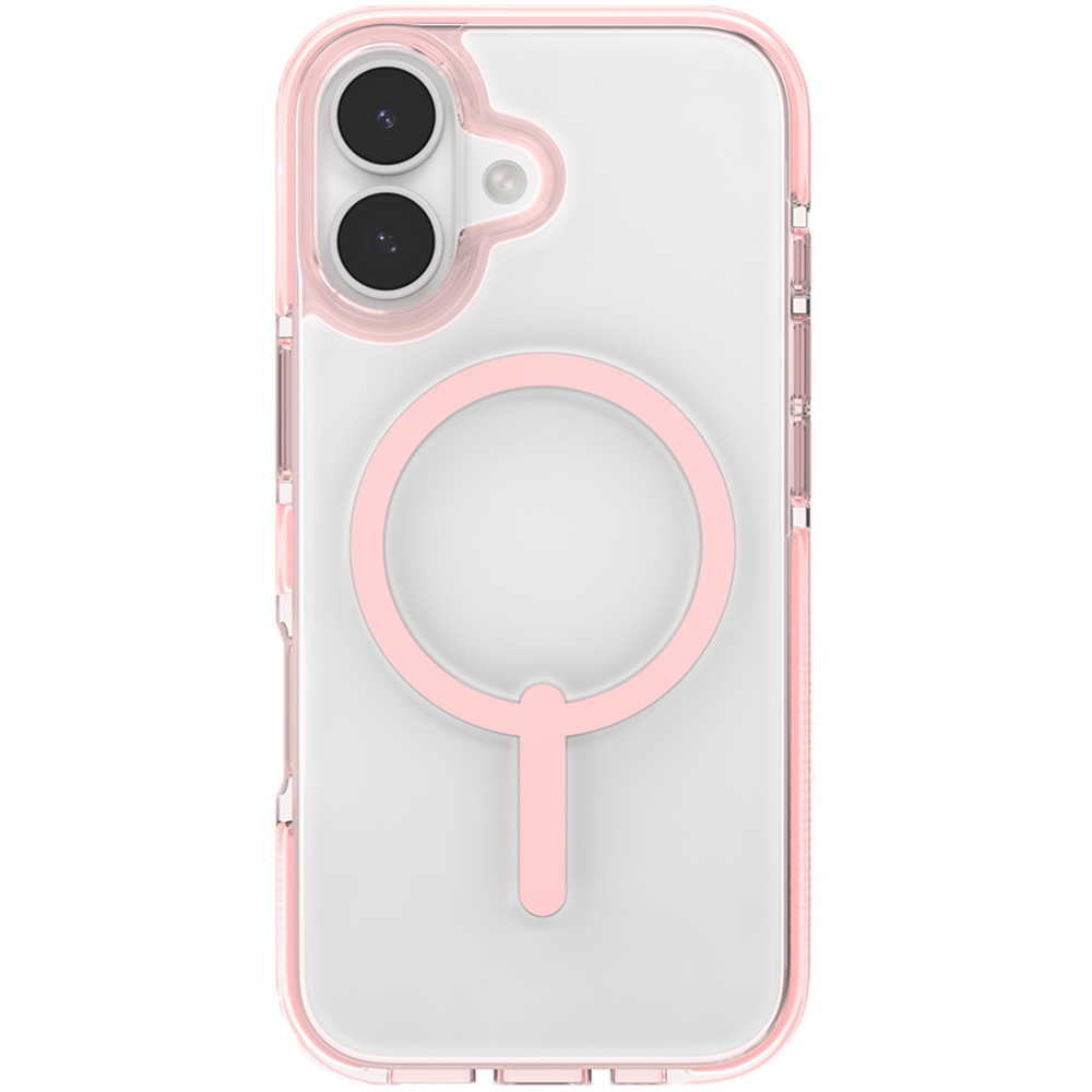 Etui Zagg Santa Cruz Snap do iPhone 17 do MagSafe, przezroczysto-różowe