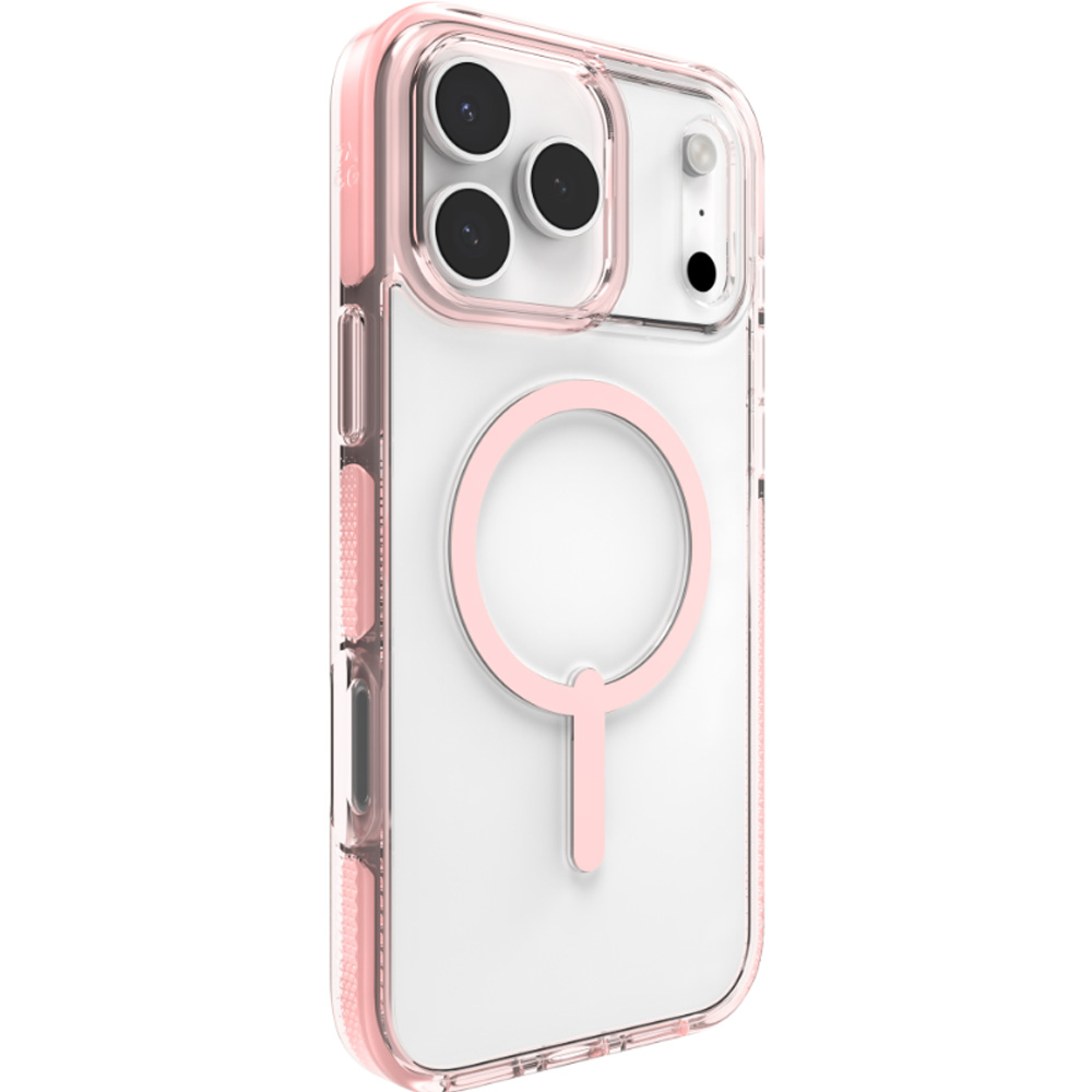 Etui Zagg Santa Cruz Snap do iPhone 17 Pro Max do MagSafe, przezroczysto-różowe