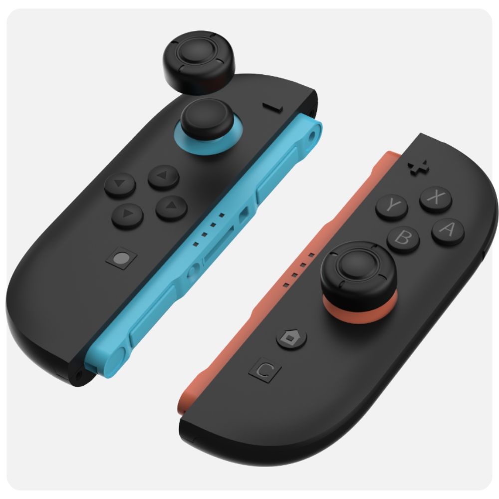 Zestaw nakładek YAXO Thumbstick Set — trzy pary o różnych wysokościach