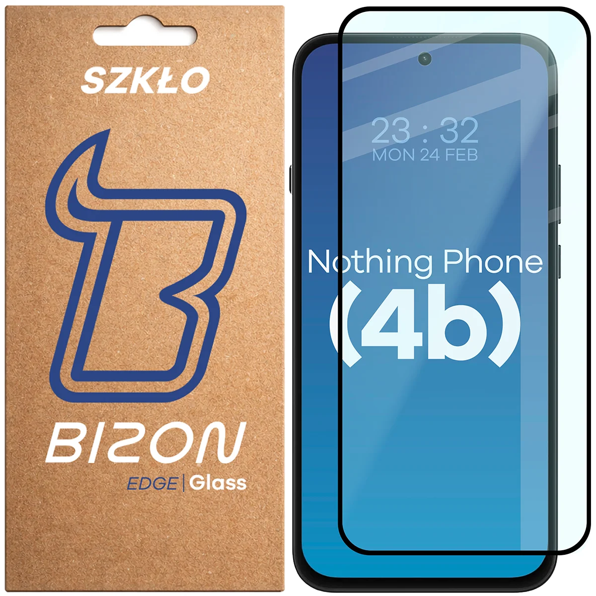 Szkło hartowane na cały ekran Bizon Glass Edge dla Nothing Phone (4b)