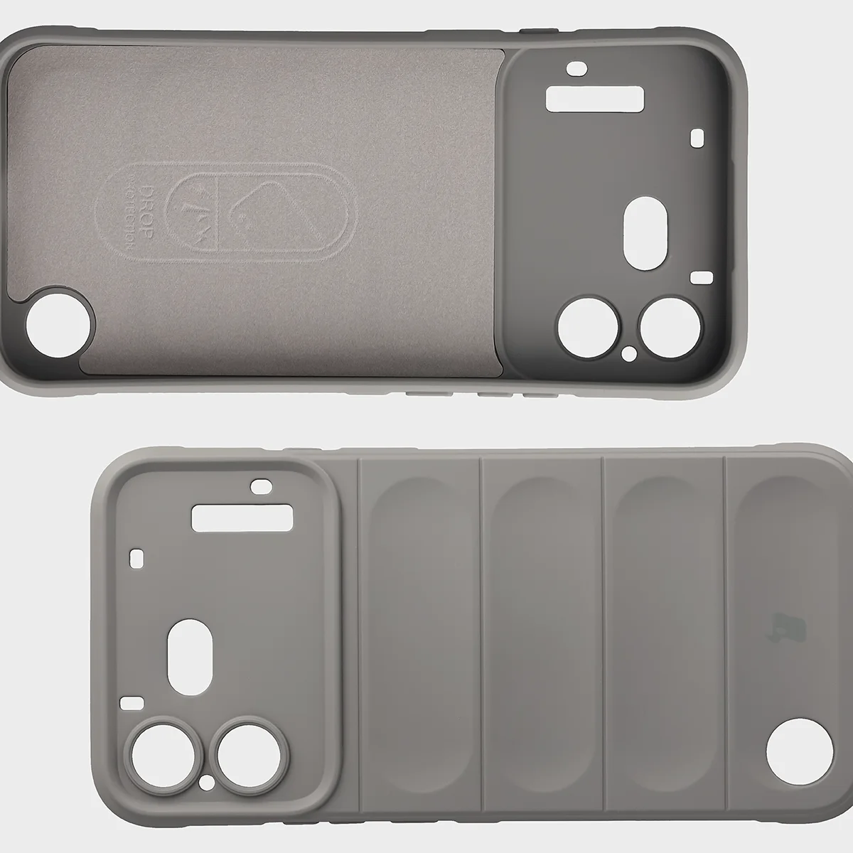 Wyściółka z mikrofibry, wyżłobienia na pleckach i wzmocnione narożniki w etui Bizon Case Tur do Nothing Phone (4b)