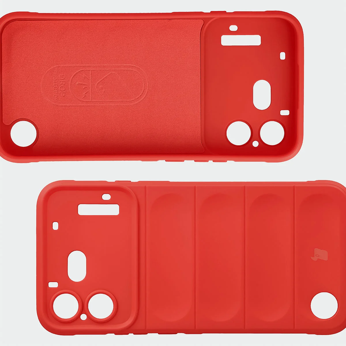 Wyściółka z mikrofibry, wyżłobienia na pleckach i wzmocnione narożniki w etui Bizon Case Tur do Nothing Phone (4b)