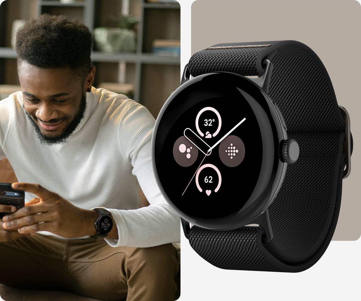Pasek Spigen Lite Fit do Google Pixel Watch 3 (45mm) / 5 (45mm) / 4 (45mm), Black (czarny)