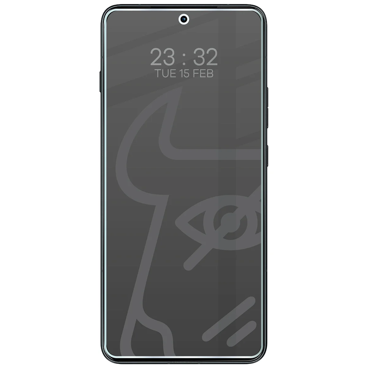 Wizualizacja szkła Hybrid Shadow nałożonego na telefon Motorola Edge 70 Max