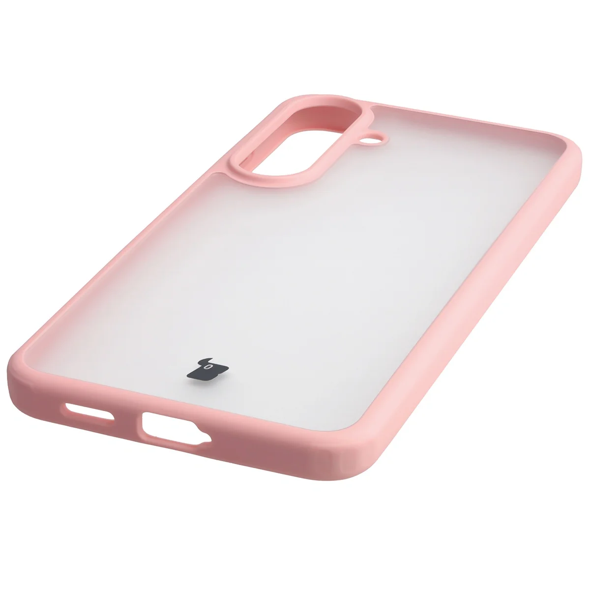 Zintegrowane przyciski, wycięcia i hybrydowy materiał w etui Bizon Case Angelo do Galaxy S25 FE, Galaxy S26 FE