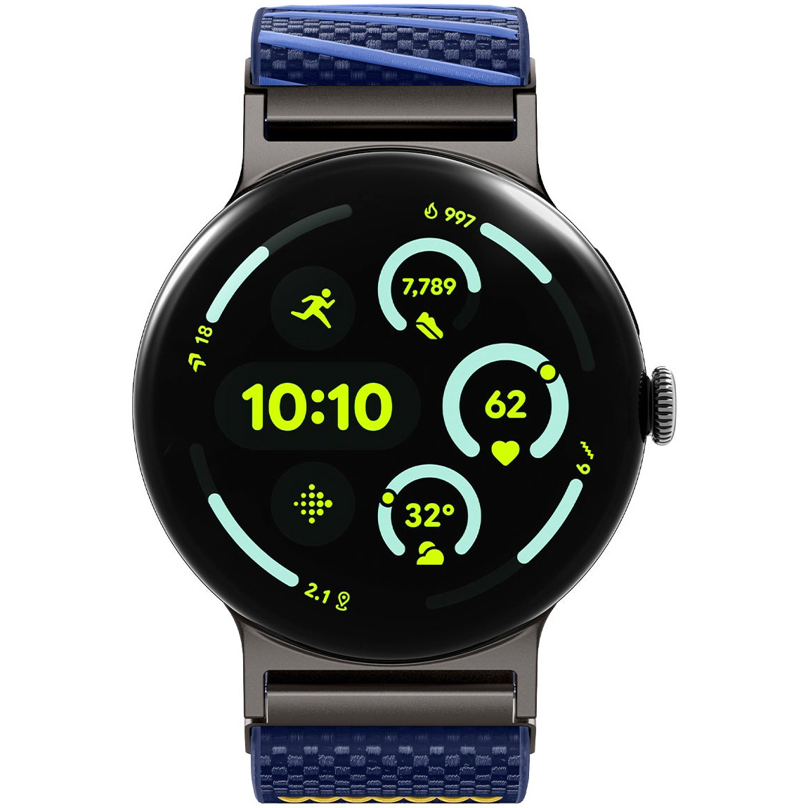 Pasek Spigen Lite Fit X do Google Pixel Watch 5 (45mm) / 4 (45mm) / 3 (45mm), Blueberry Navy (granatowy)