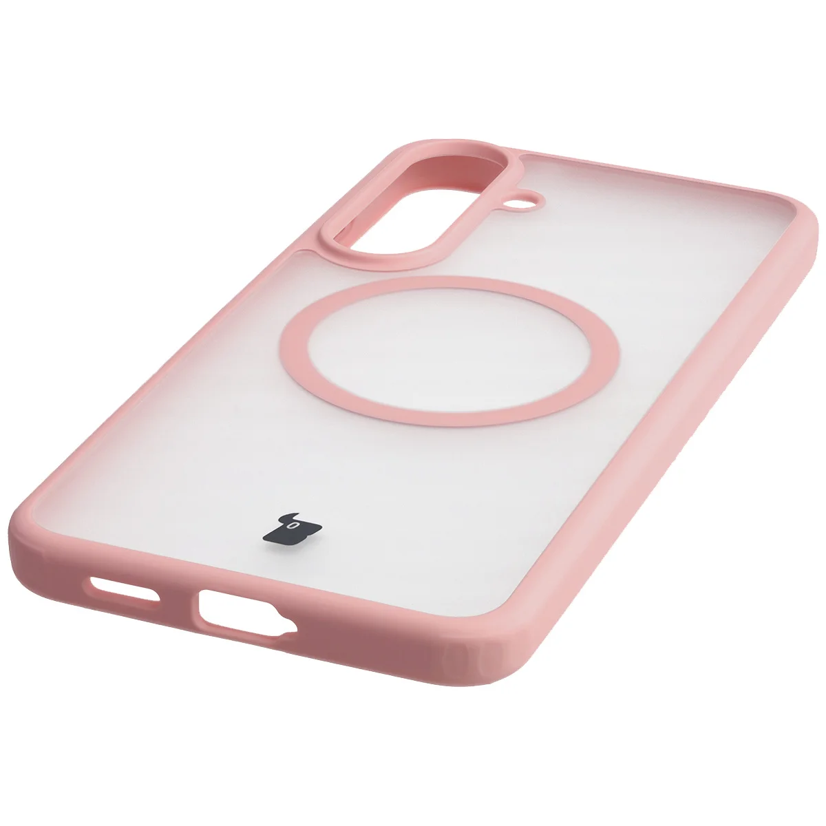 Zintegrowane przyciski, wycięcia i hybrydowy materiał w etui Bizon Case MatteO do Galaxy S25 FE, Galaxy S26 FE