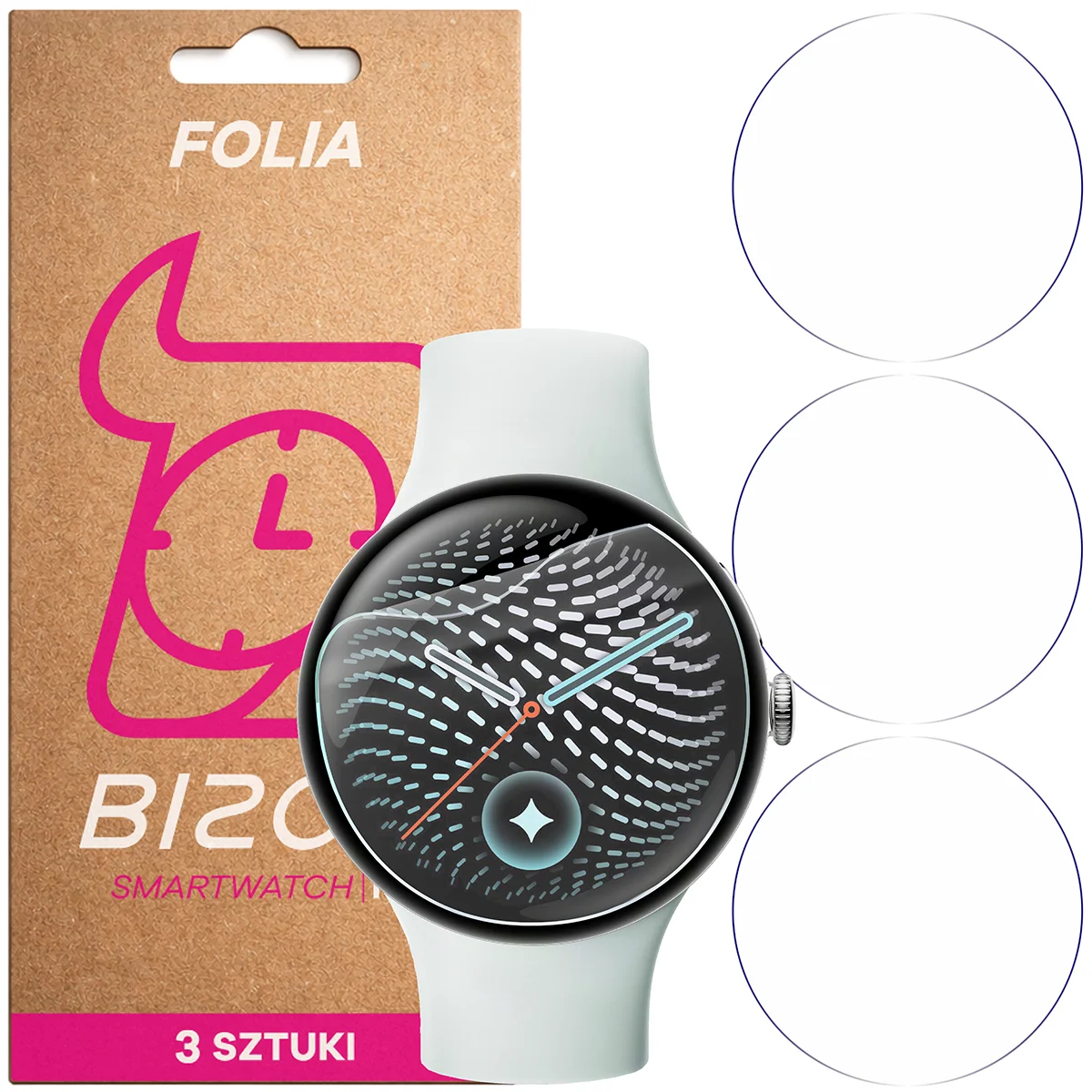 Folia hydrożelowa Bizon Watch Film HydroFlex dla Google Pixel Watch 5 (45mm)