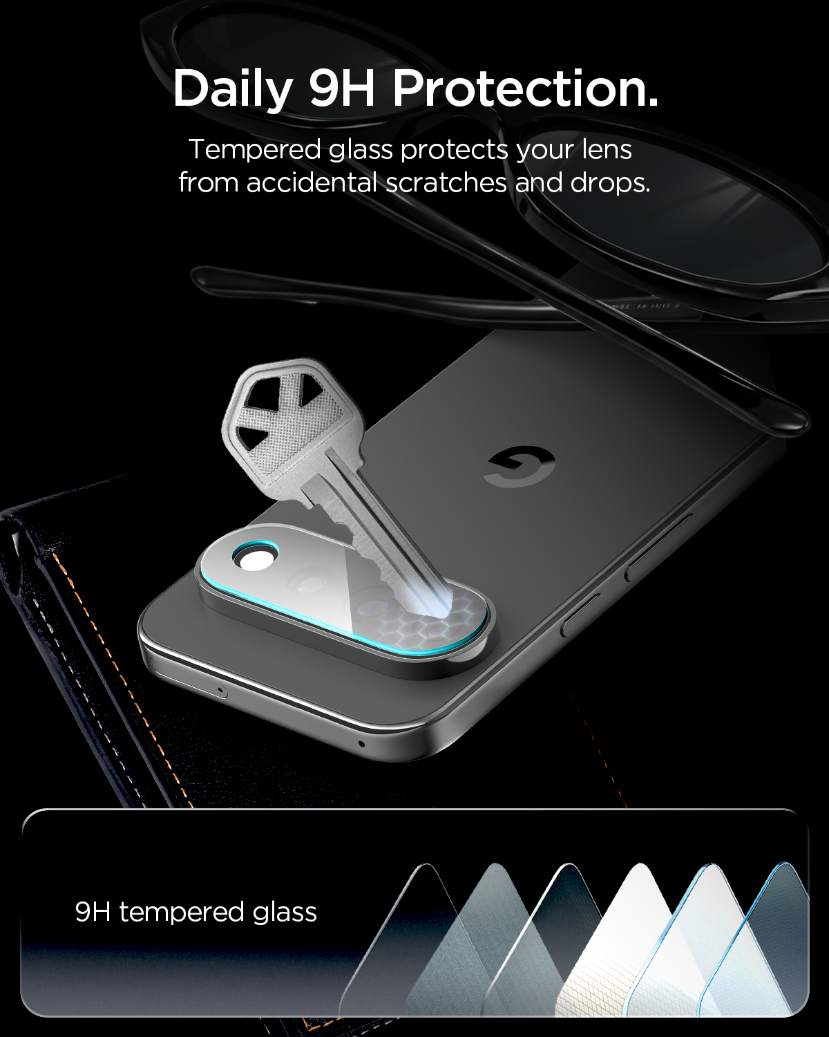 Szkło hartowane na aparat Spigen Glas.tR Ez Fit Optik Pro 2-Pack dla Google Pixel 11 Pro XL, Clear (przezroczysty)