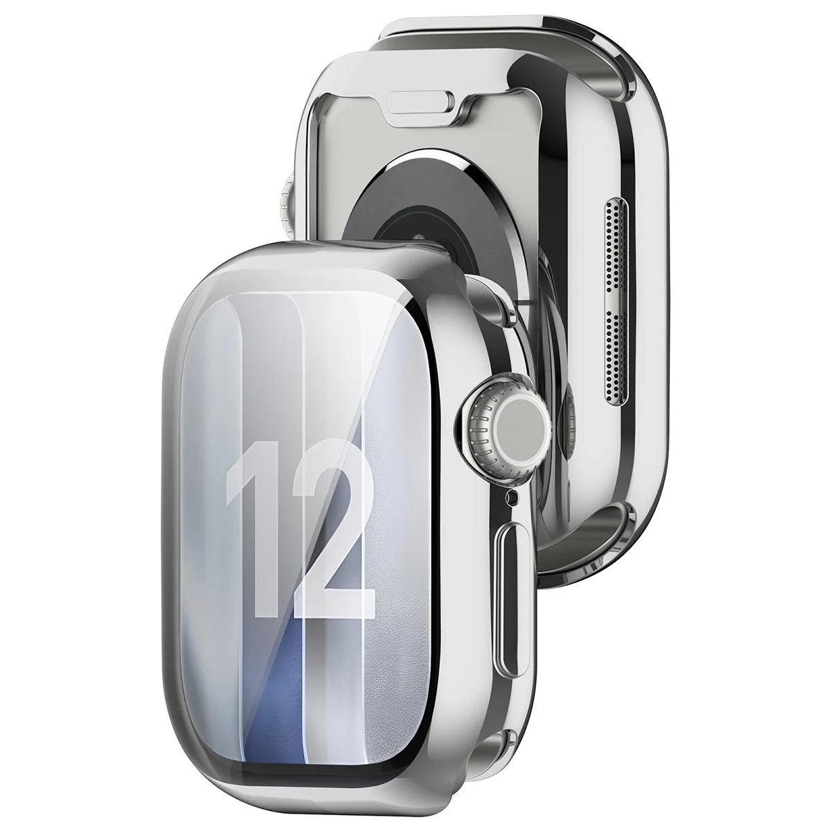 Front oraz przód etui Bizon Case Watch Felipe dla Apple Watch Series 12 42mm