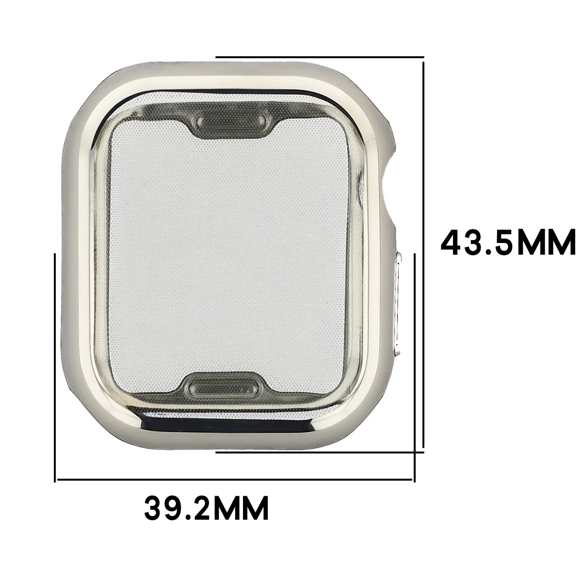Wymiary obudowy Bizon Case Watch Felipe dla Apple Watch Series 12 42mm