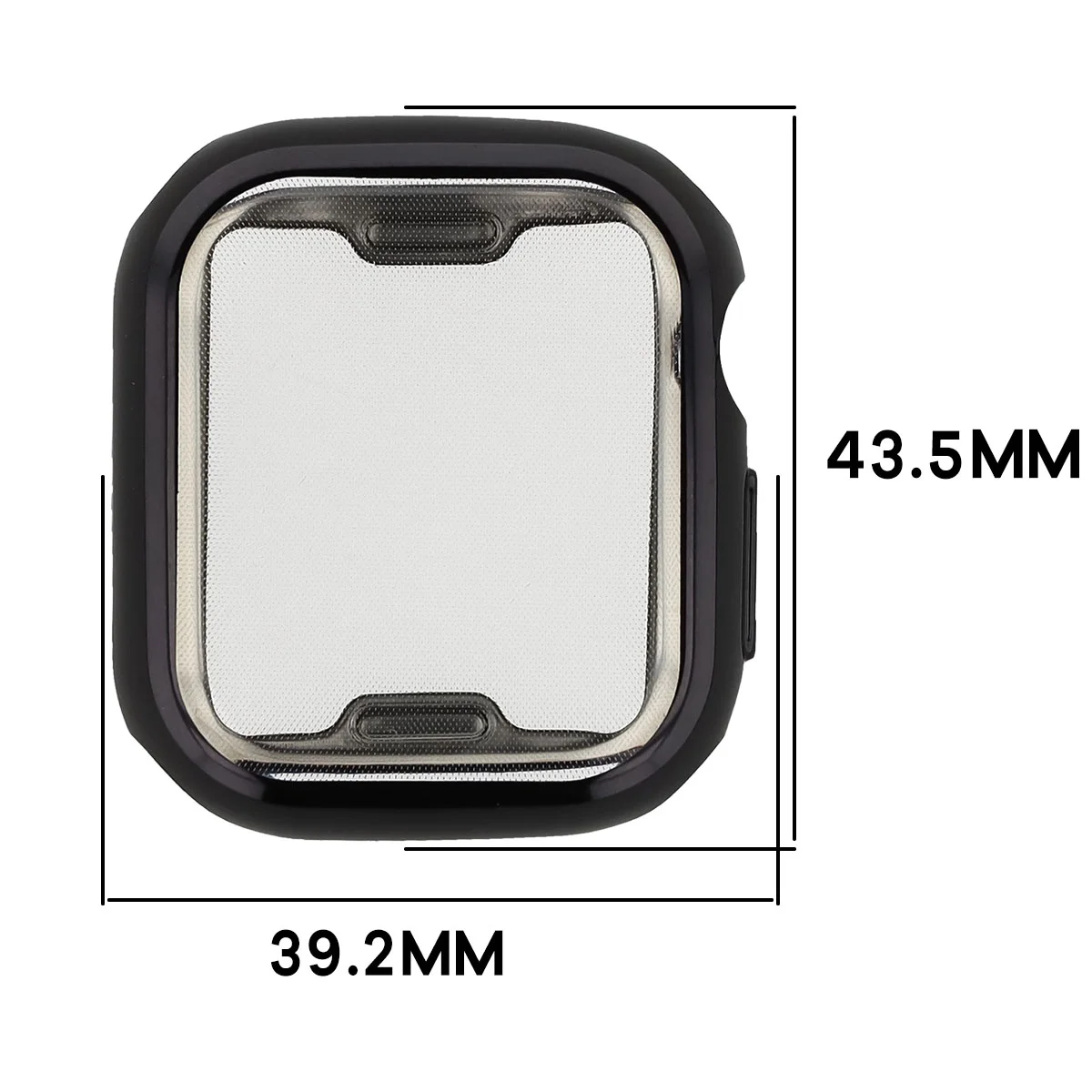 Wymiary obudowy Bizon Case Watch Felipe dla Apple Watch Series 12 42mm