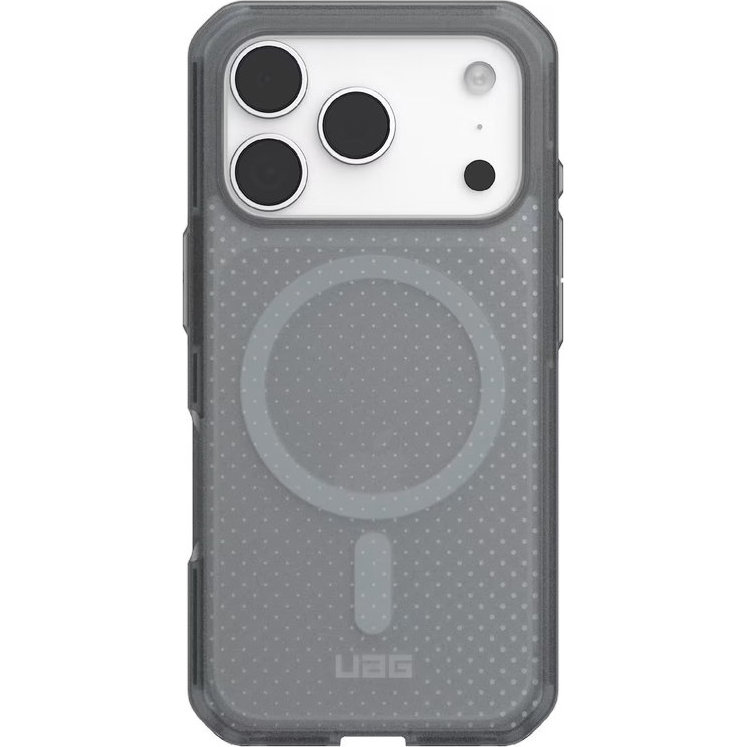 Etui Urban Armor Gear Dot do iPhone 17 Pro, do MagSafe, Ash (szary). Smukłe etui z kropkami