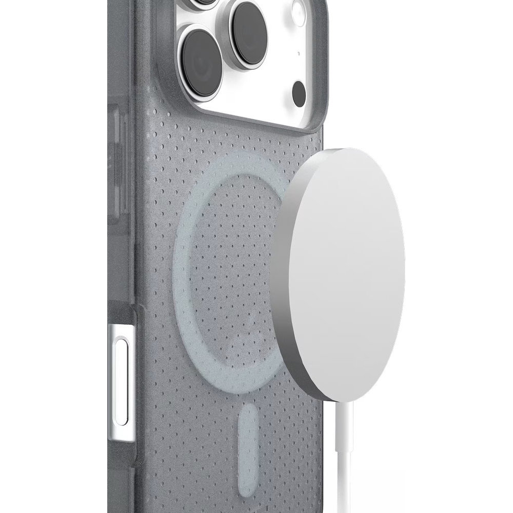 Etui Urban Armor Gear Dot do iPhone 17 Pro, do MagSafe, Ash (szary). Plecki do magnetycznych akcesoriów