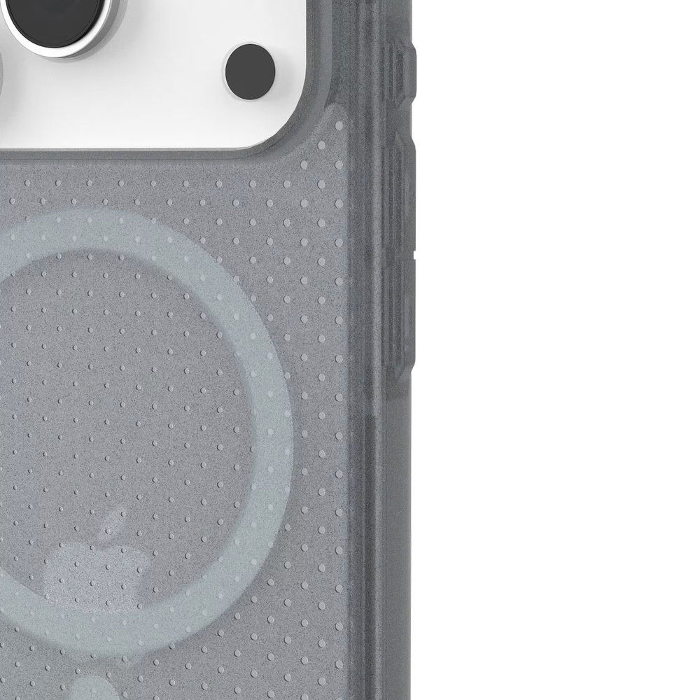 Etui Urban Armor Gear Dot do iPhone 17 Pro, do MagSafe, Ash (szary). Ergonomiczne antypoślizgowe etui o smukłym profilu