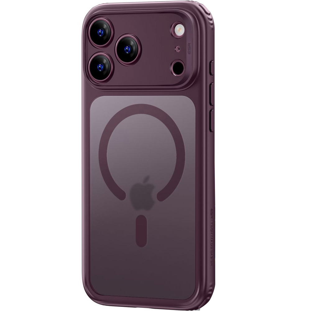Etui ESR Classic Hybrid do MagSafe do iPhone 18 Pro / 17 Pro, Deep Burgundy (burgundowo-przydymiony)