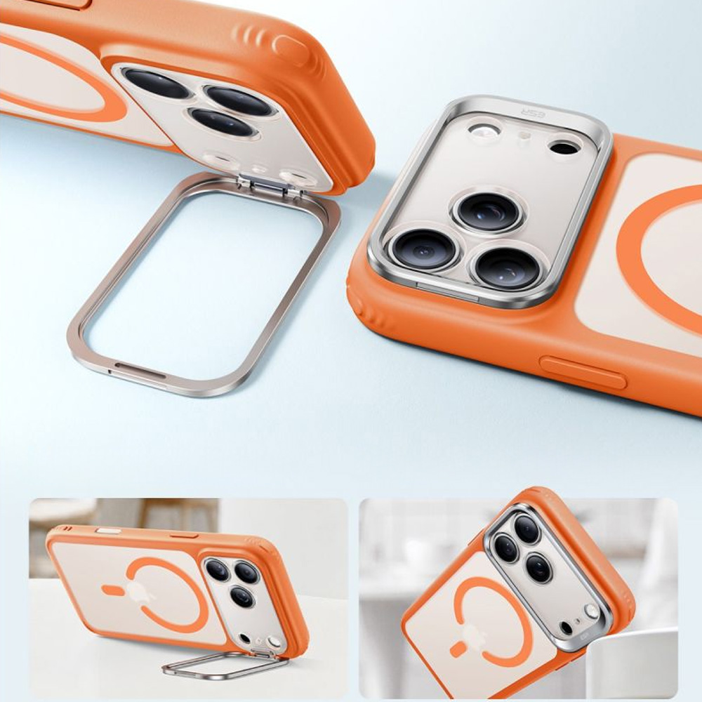 Etui ESR Classic Hybrid Kickstand do MagSafe do iPhone 18 Pro / 17 Pro, Frosted Orange (pomarańczowo-przydymiony)