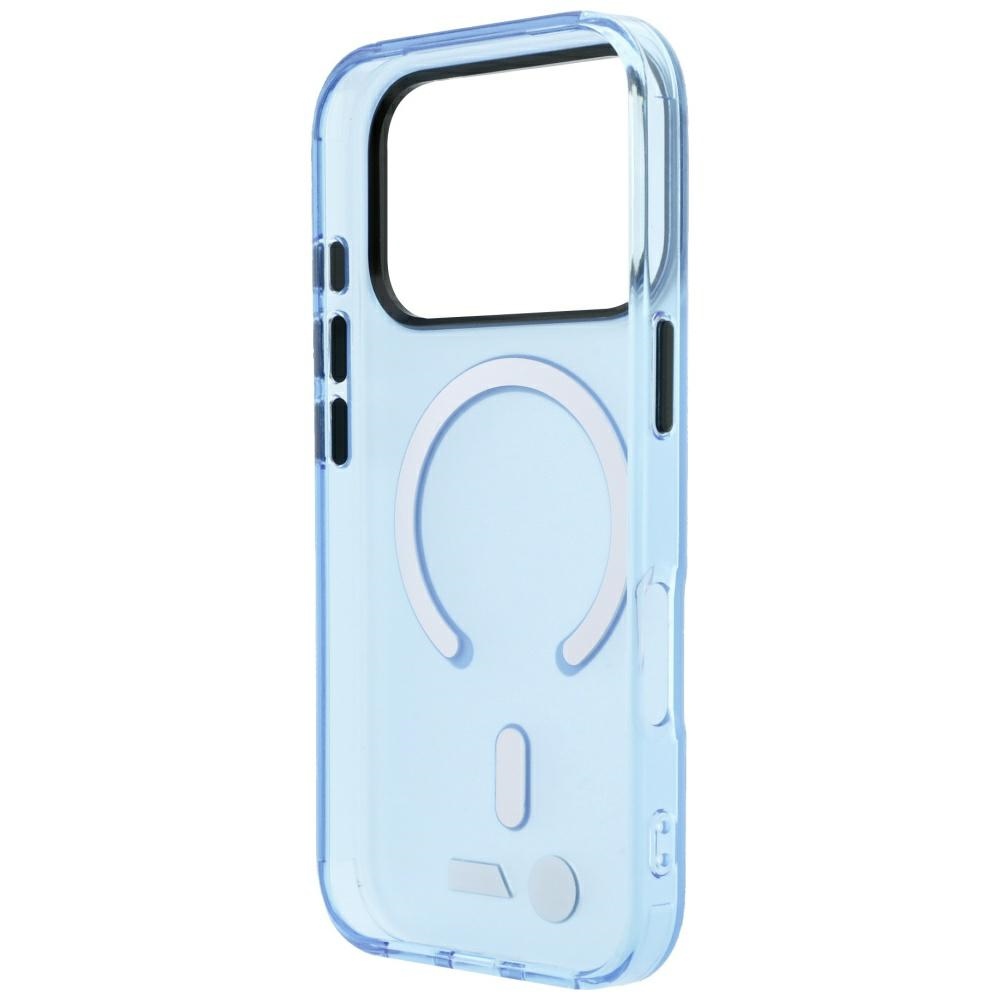 Etui BMW M IML Frosted Metal Logo & Trims MagSafe z pierścieniem magnetycznym do iPhone 18 Pro Max / 17 Pro Max, Transparent Blue (przezroczysty niebieski)