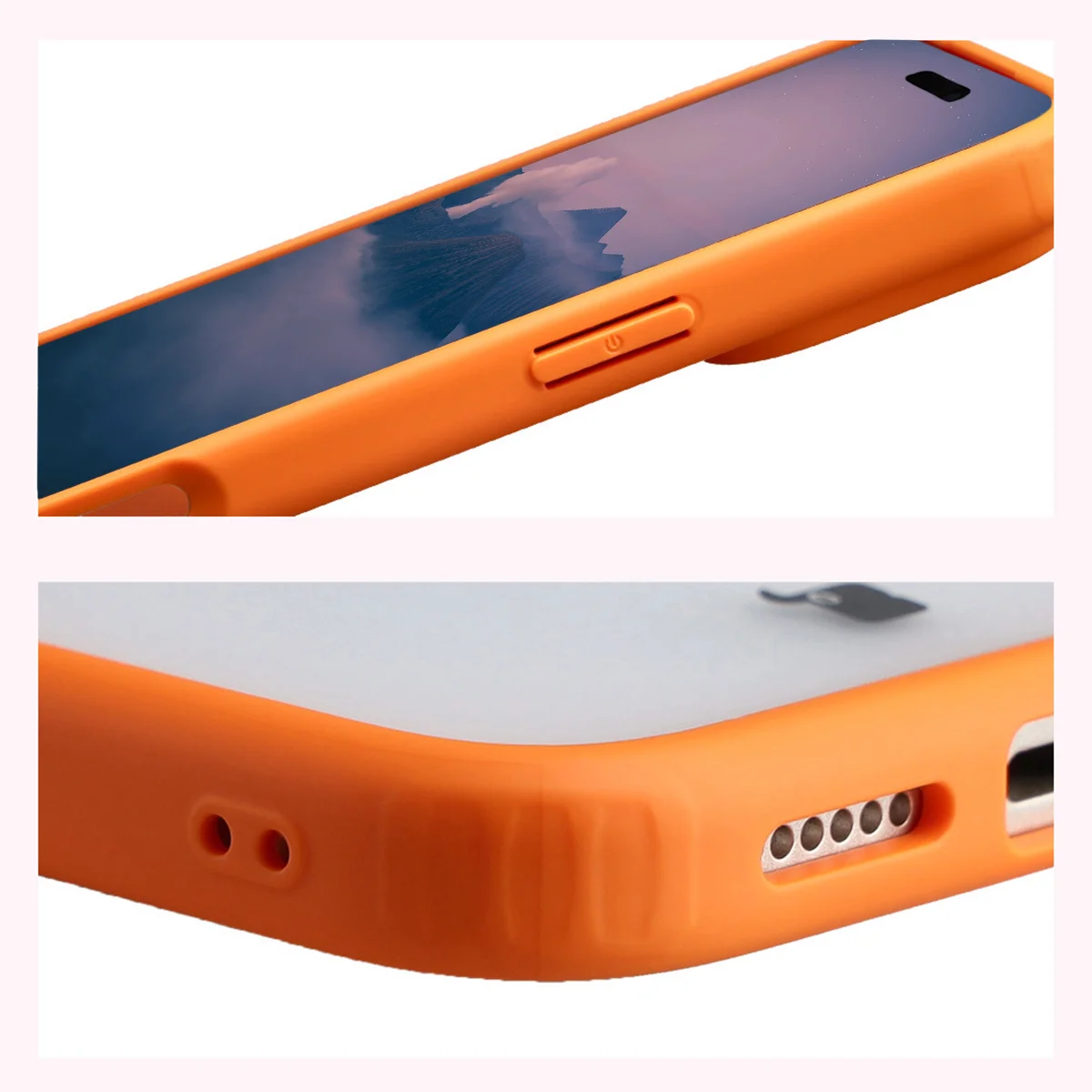 Wzmocnione narożniki i podwyższone ranty ekranu w etui Bizon Case Angelo do iPhone 18 Pro Max / 17 Pro Max