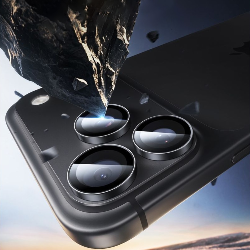 Szkło na aparat ESR Armorite Camera Lens Protector do iPhone 18 Pro / Max, Black (czarny)