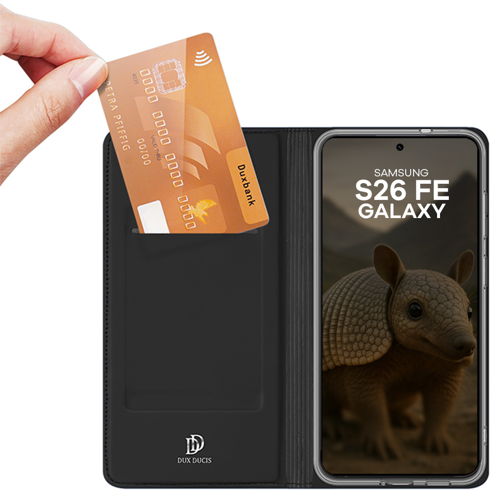 Etui z klapką Dux Ducis Skin Pro do Galaxy S26 FE, Black (czarny)