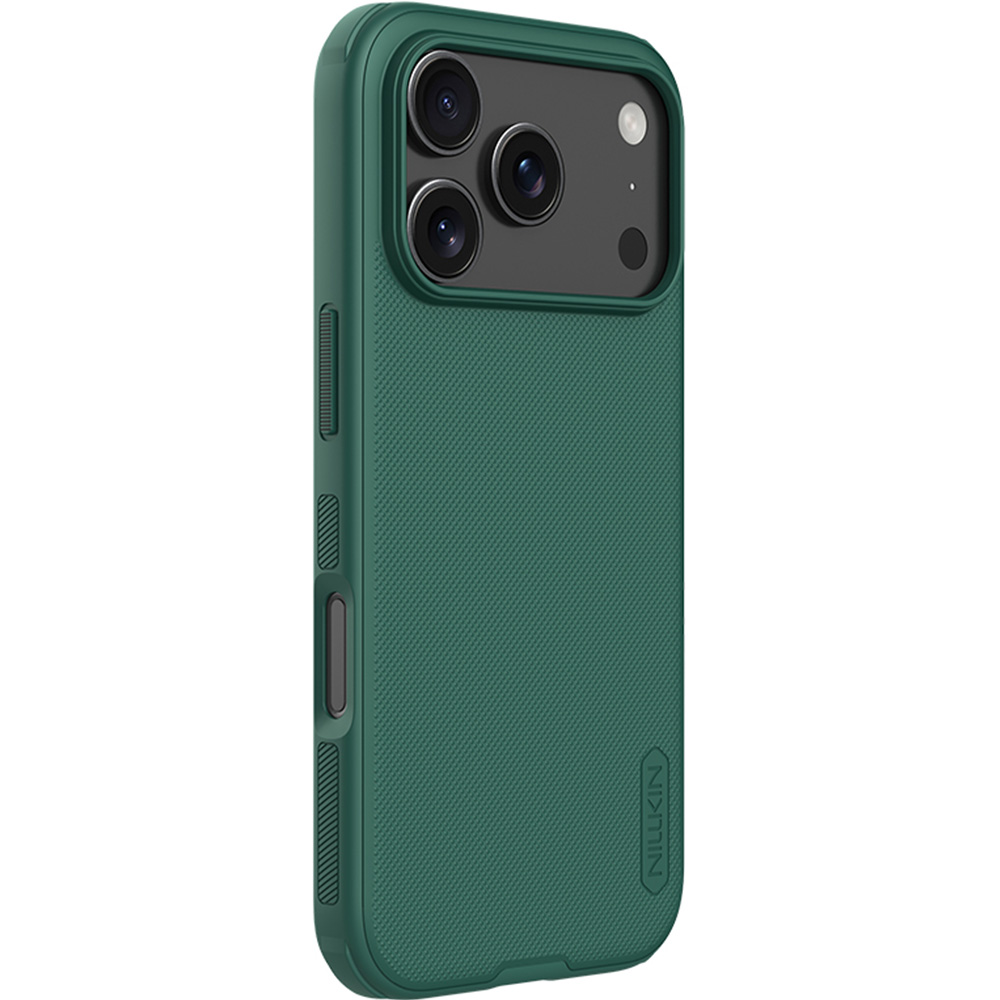Etui Nillkin Super Frosted Shield Pro do iPhone 18 Pro / 17 Pro, Green (ciemnozielony)