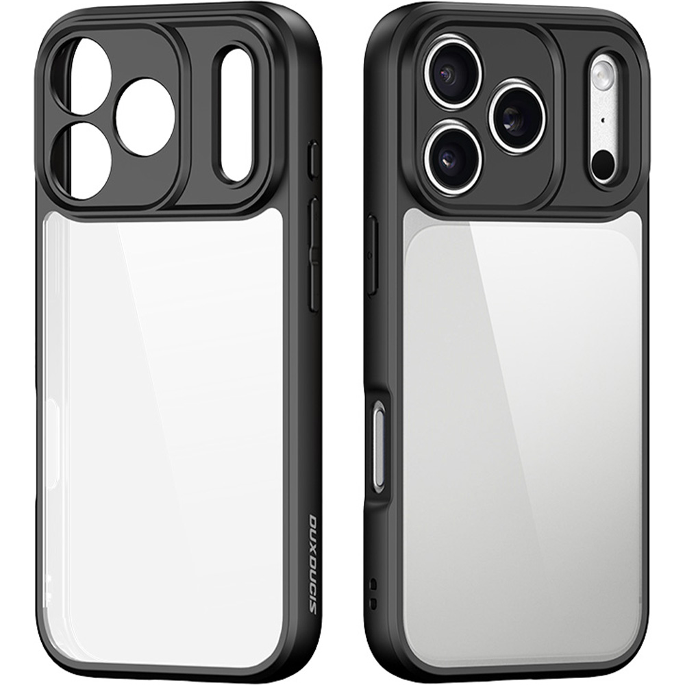 Etui ochronne Dux Ducis AIMO do iPhone 18 Pro / 17 Pro, Black (przezroczysto-czarny)
