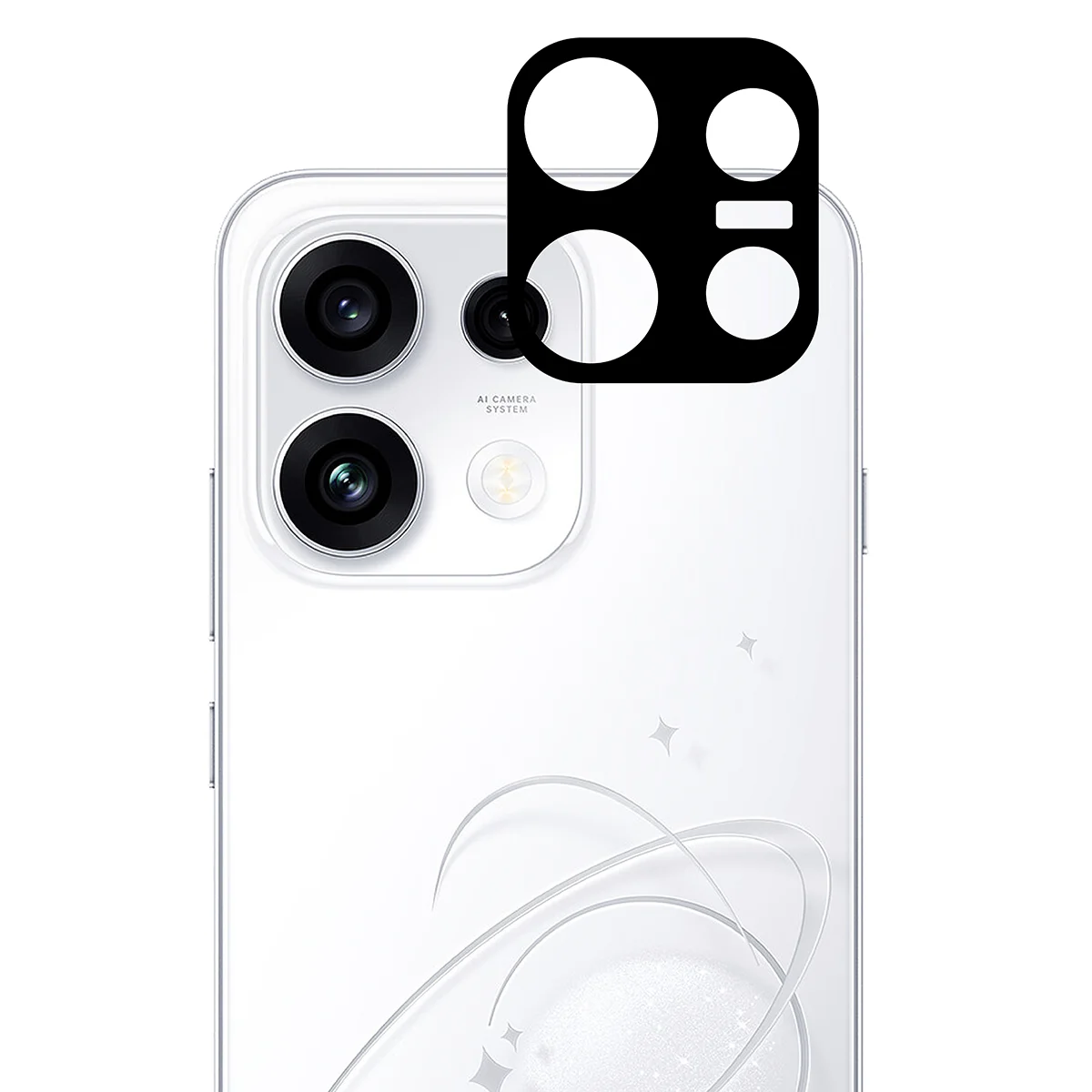 Szkło na aparat telefonu Bizon Glass Lens do OPPO Reno16 Pro