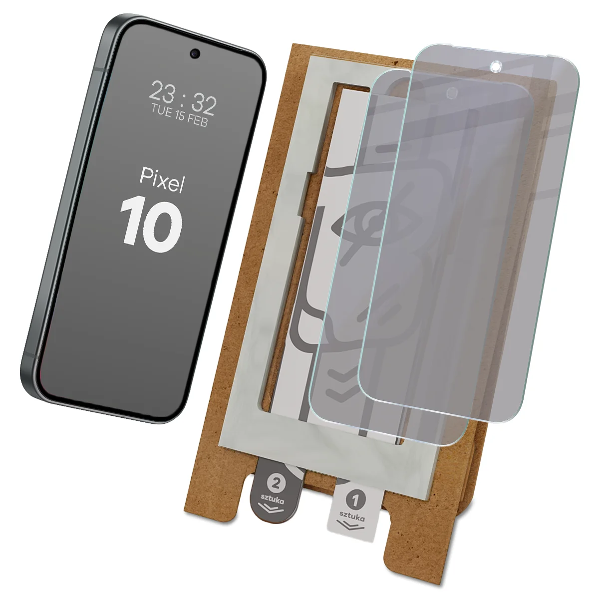 Aplikator Bizon Eplikator Hybrid Shadow do łatwej aplikacji ochrony ekranu dla Google Pixel 10