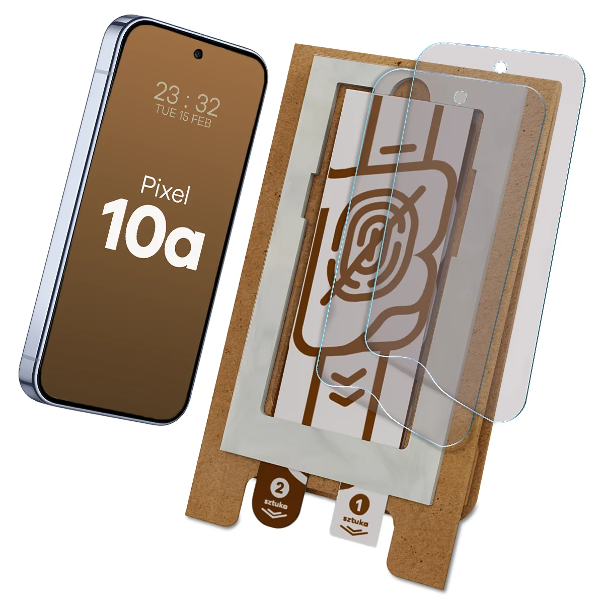 Aplikator Bizon Eplikator Film Matte do łatwej aplikacji ochrony ekranu dla Google Pixel 10a