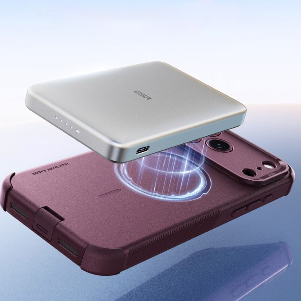 Etui ESR Cyber Tough Case do MagSafe do iPhone 18 Pro Max / 17 Pro Max, Deep Burgundy (burgundowy)
