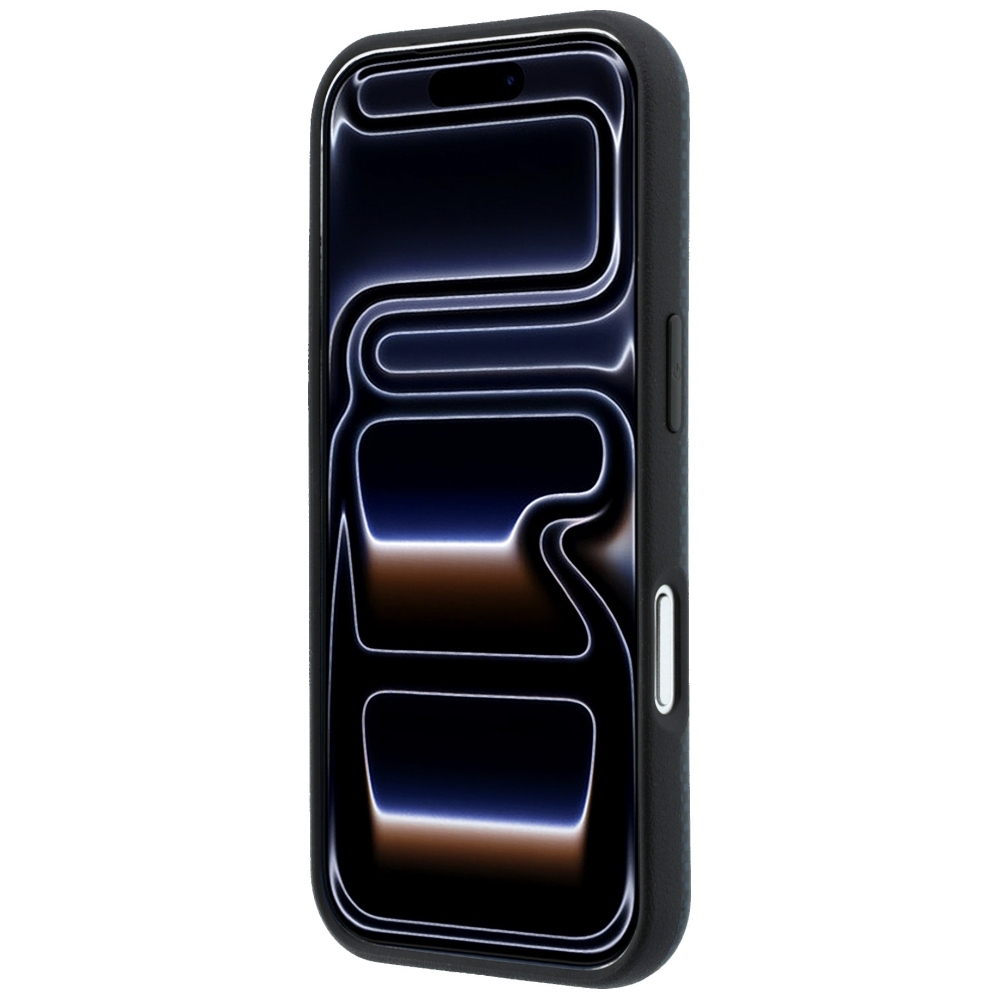 Etui BMW M Quadrille Kevlar Metal Logo MagSafe z pierścieniem magnetycznym do iPhone 18 Pro / 17 Pro, Navy (granatowy)