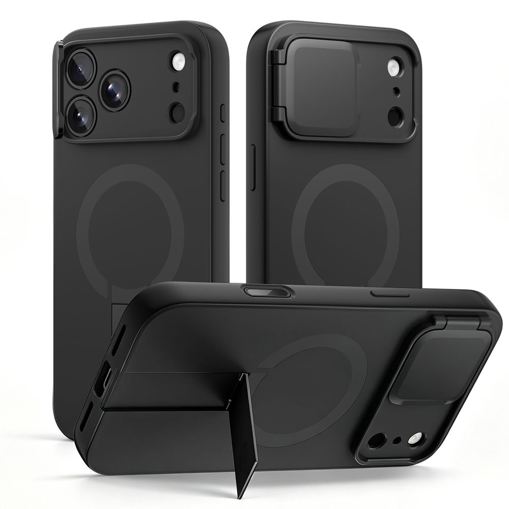 Etui z osłoną aparatu Tech-Protect Kevlar Aura do iPhone 18 Pro Max / 17 Pro Max do MagSafe, Black (czarny)