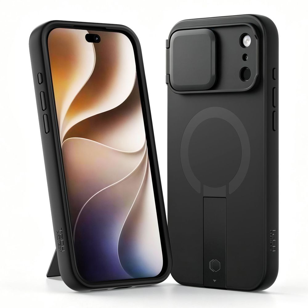 Etui z osłoną aparatu Tech-Protect Kevlar Aura do iPhone 18 Pro Max / 17 Pro Max do MagSafe, Black (czarny)