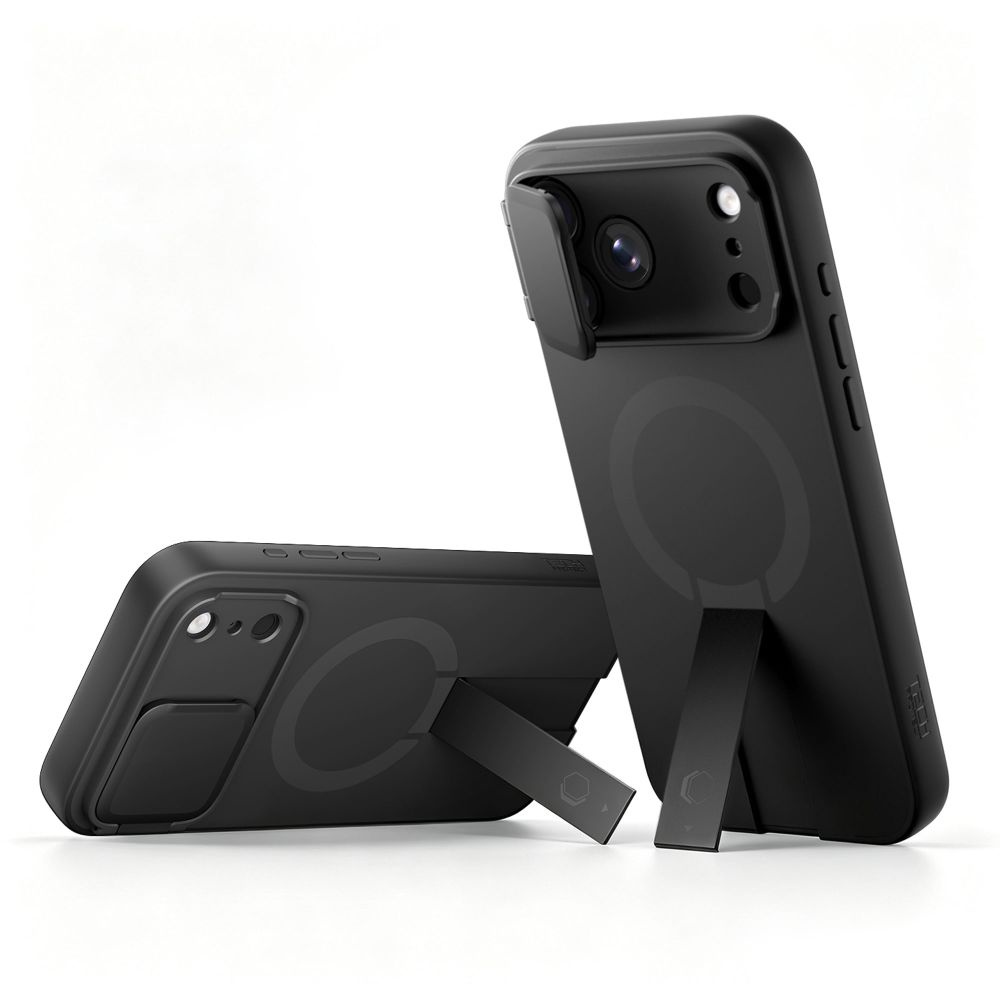 Etui z osłoną aparatu Tech-Protect Kevlar Aura do iPhone 18 Pro Max / 17 Pro Max do MagSafe, Black (czarny)