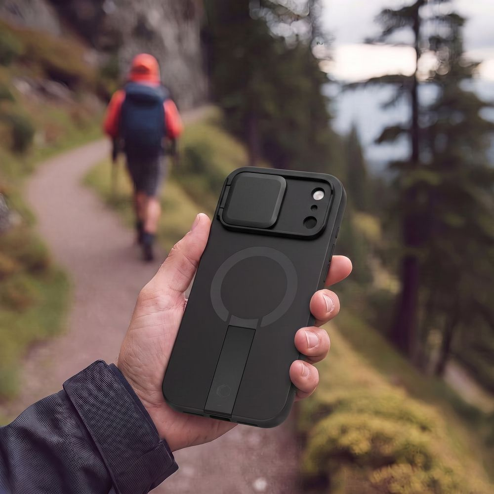 Etui z osłoną aparatu Tech-Protect Kevlar Aura do iPhone 18 Pro Max / 17 Pro Max do MagSafe, Black (czarny)