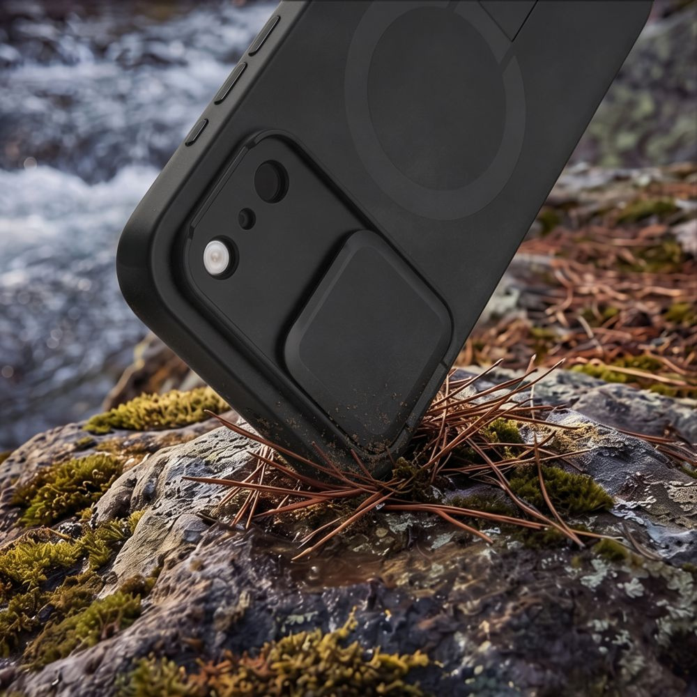 Etui z osłoną aparatu Tech-Protect Kevlar Aura do iPhone 18 Pro Max / 17 Pro Max do MagSafe, Black (czarny)