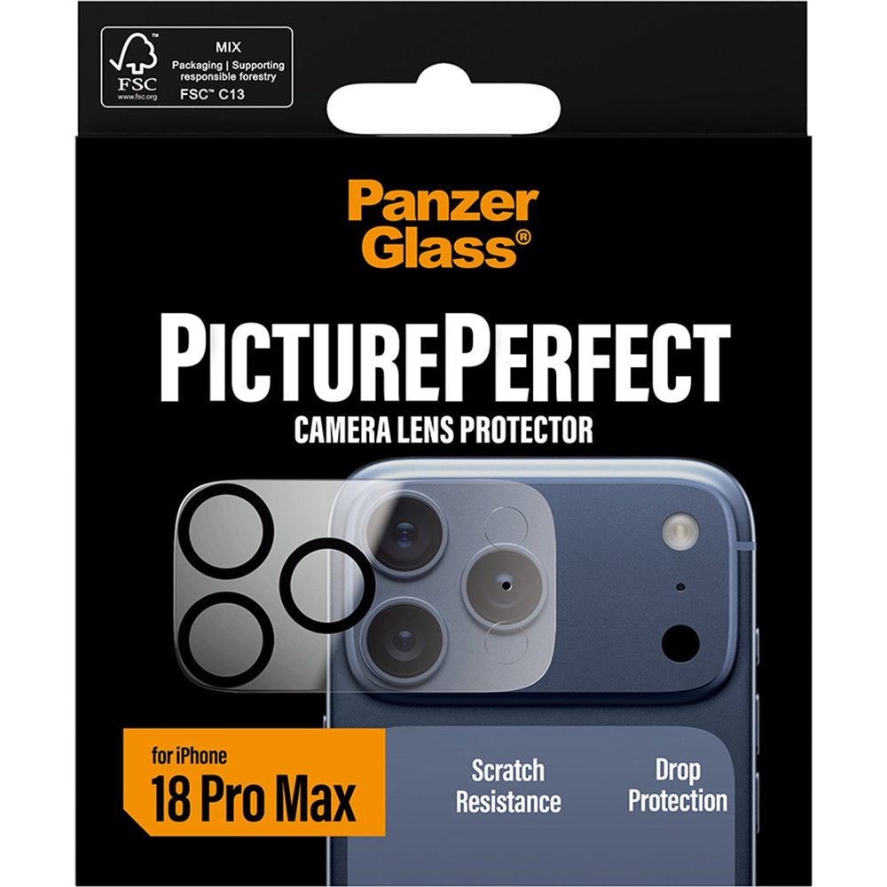 Szkło hartowane na aparat PanzerGlass PicturePerfect Camera Lens Protector dla iPhone 18 Pro Max, Transparent (przezroczysty)