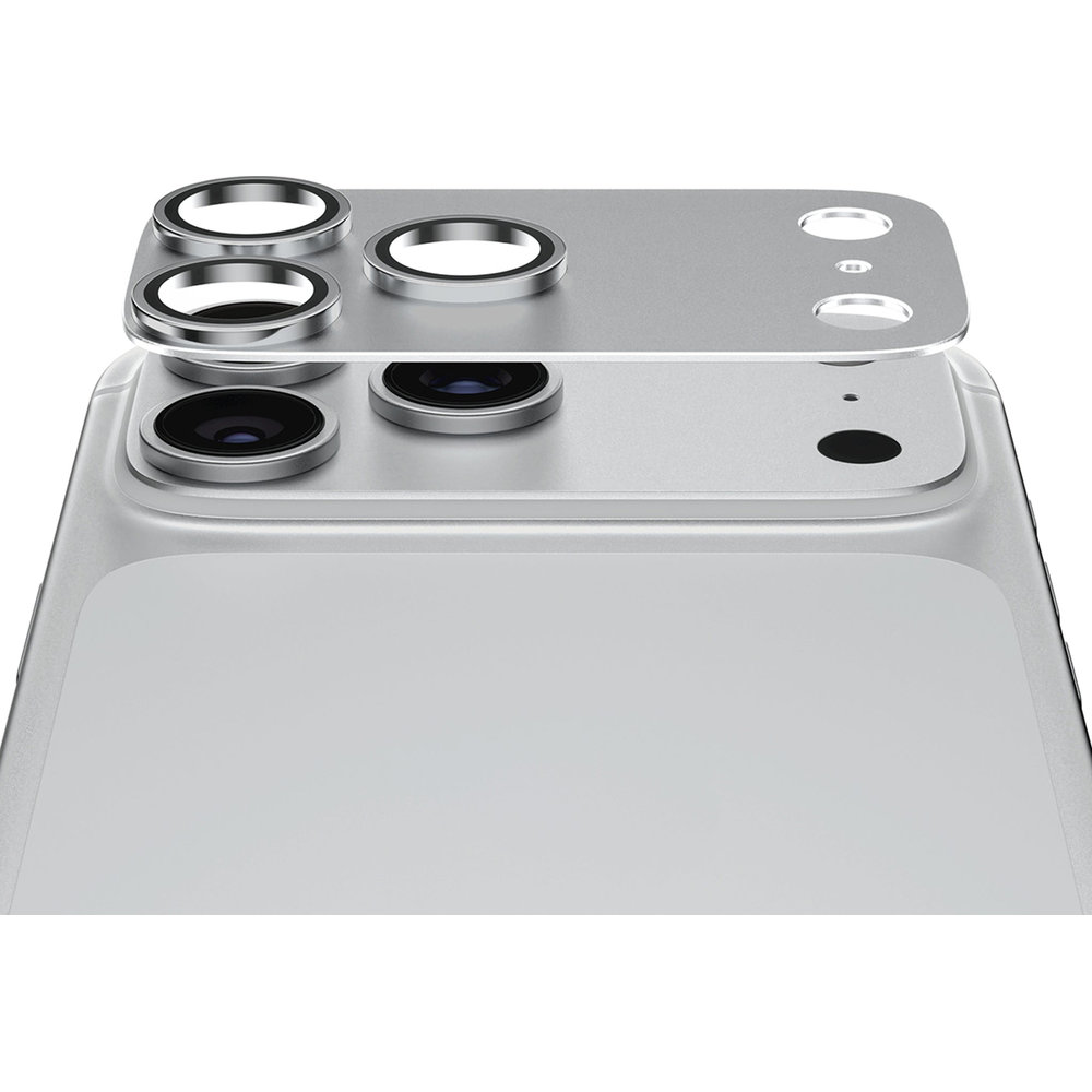 PanzerGlass Fender Camera Protector, doskonałe dopasowanie obiektywu, ochrona przed zadrapaniami, Silver (srebrny)